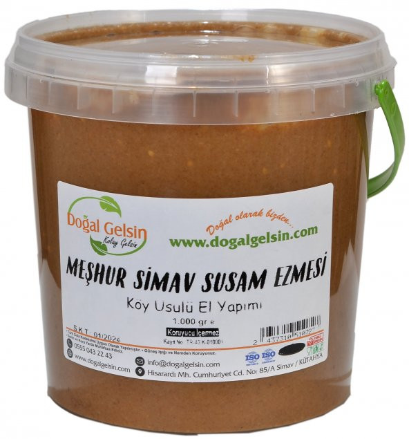 Doğal Gelsin Meşhur Simav Susam Ezmesi - 1 Kg