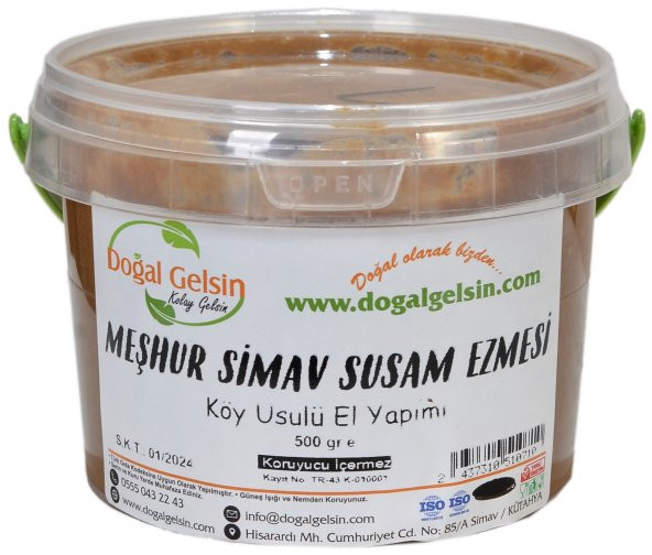 Doğal Gelsin Meşhur Simav Susam Ezmesi - 500 gr