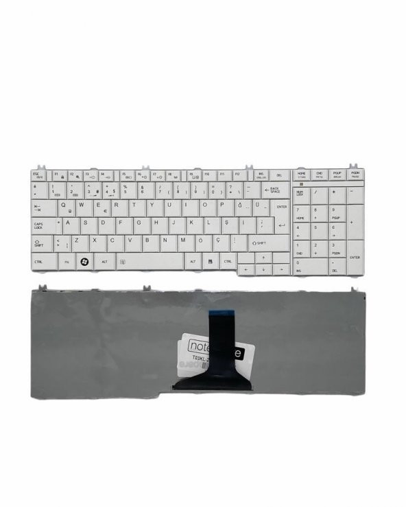 Toshiba Satellite L670-1JP, L670-1JW Uyumlu Laptop Klavye Beyaz TR