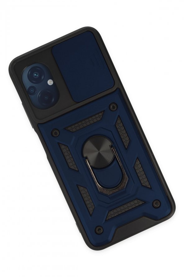 Xiaomi Poco M5 Kılıf Pars Lens Yüzüklü Kamera Sürgülü Silikon Kılıf - 5
