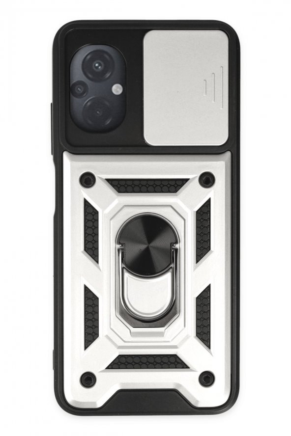 Xiaomi Poco M5 Kılıf Pars Lens Yüzüklü Kamera Sürgülü Silikon Kılıf - 8