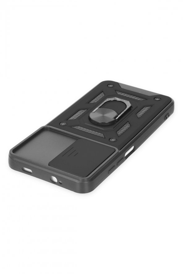 Xiaomi Redmi Note 9 4G Kılıf Pars Lens Yüzüklü Kamera Sürgülü Silikon Kılıf - 3