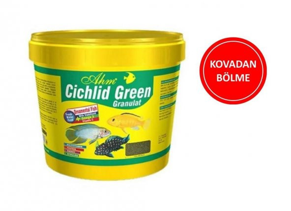 Ahm Cichlid Green Granulat Balık Yemi ( Kovadan Bölme ) 50 GR