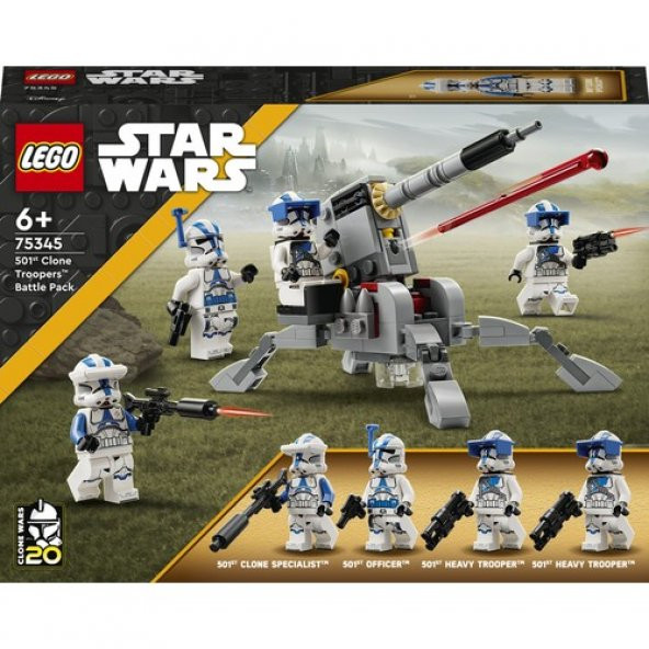 LEGO® Star Wars™ 501. Klon Trooperlar Savaş Paketi 75345 - 6 Yaş ve Üzeri Çocuklar Için Oyuncak Yapım Seti (119 Parça) - 3