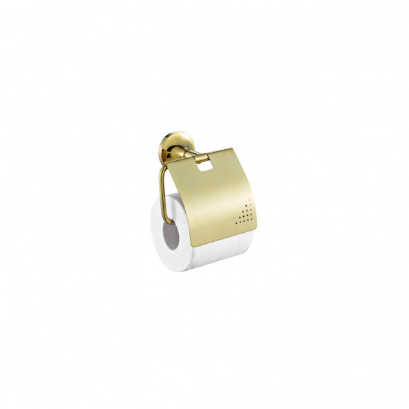 Creavit NO12028G Kapaklı Tuvalet Kağıtlığı - Altın