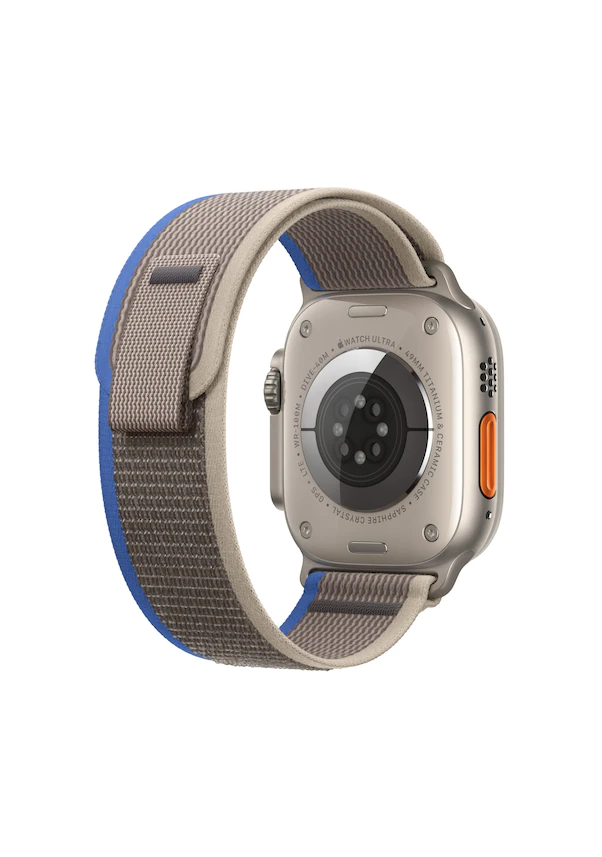 Apple Watch Ultra GPS + Cellular 49mm Titanyum Kasa ve Mavi-Gri-Trail Akıllı Saat - 3