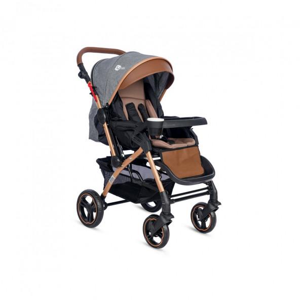 4 Baby Active Gold Plus Çift Yönlü Bebek Arabası Gri