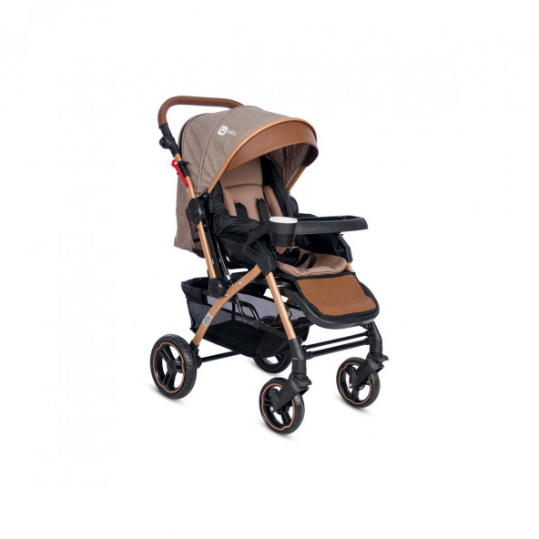 4 Baby Active Gold Plus Çift Yönlü Bebek Arabası Kahve