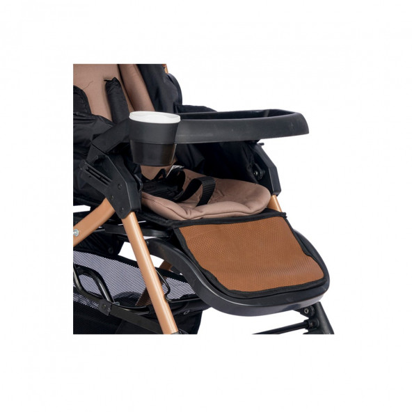 4 Baby Active Gold Plus Çift Yönlü Bebek Arabası Kahve - 8