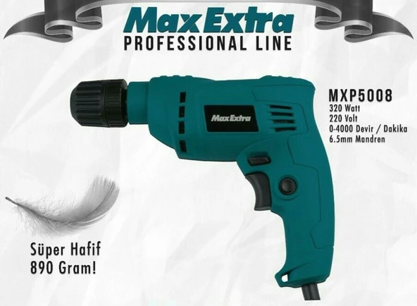 Max Extra MXP5008 Darbesiz Matkap 320 Watt - 2