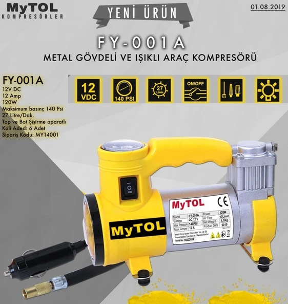MYTOL FY 001A Mini Kompresör - 2