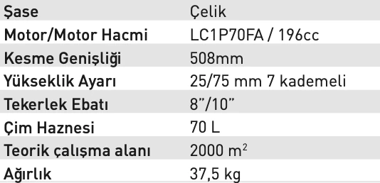 Kama By Reis LMS 51 Benzinli Şanzumanlı Çim Biçme Makinası - Resim 2