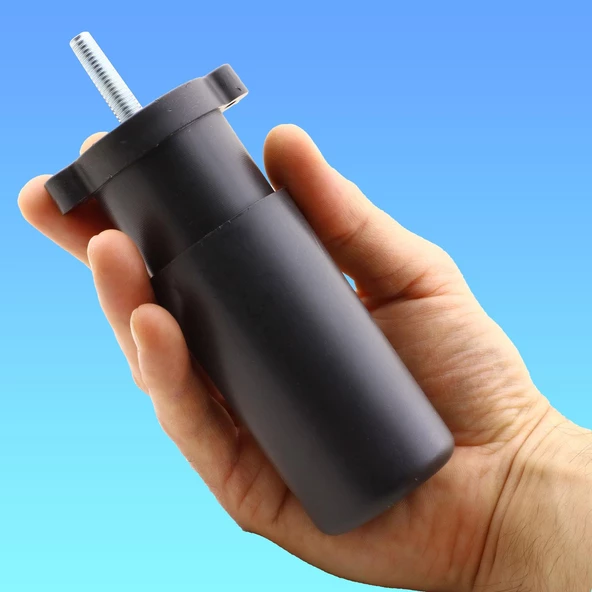 Ayarlanabilir Gizli Mobilya Kanepe Baza Koltuk M8 Civatalı Vidalı Orta Destek Ayağı Ayak Siyah 9.5cm - 5