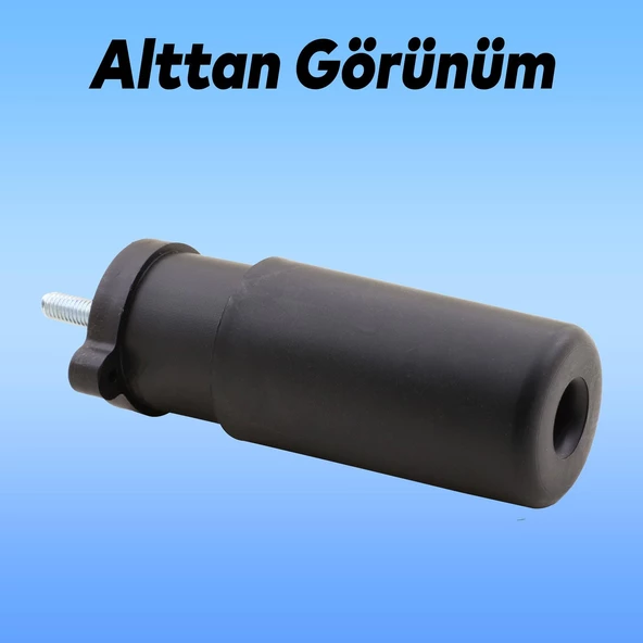 Ayarlanabilir Gizli Mobilya Kanepe Baza Koltuk M8 Civatalı Vidalı Orta Destek Ayağı Ayak Siyah 9.5cm - 3