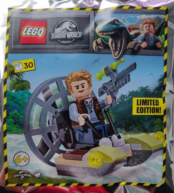 Lego Jurassic World 122220 Owen with Airboat