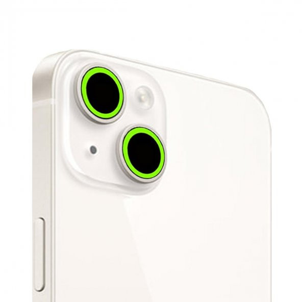 Binano Iphone 13/13 Mini Fosforlu Açık Yeşil Kamera Koruyucu ürün görseli