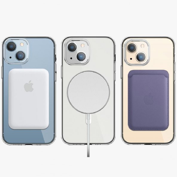 BİKAPAK MAGPRO IPHONE 14 PLUS MAVİ KAPAK - Resim 3