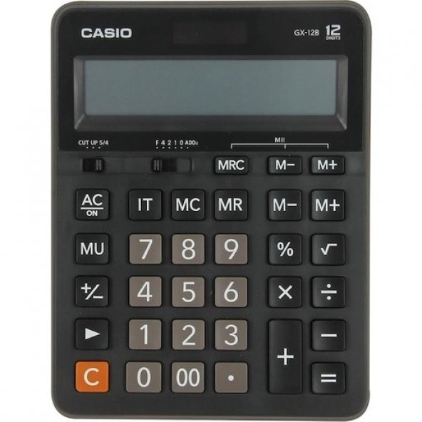 Casio Gx-12B-Bk 12 Hane Masaüstü Hesap Makinesi