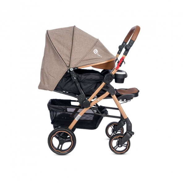 4 Baby Active Gold Plus Travel Sistem Bebek Arabası Kahverengi - 3