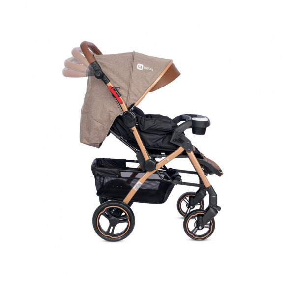 4 Baby Active Gold Plus Travel Sistem Bebek Arabası Kahverengi - 4