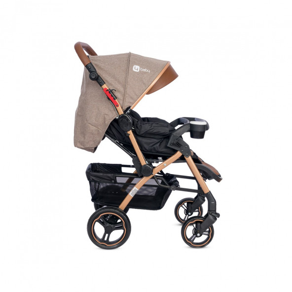 4 Baby Active Gold Plus Travel Sistem Bebek Arabası Kahverengi - 5