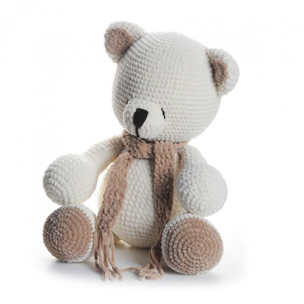 Mukabo Ayıcık Uyku Arkadaşı 60 CM Bebek Amigurumi Oyuncak - 2