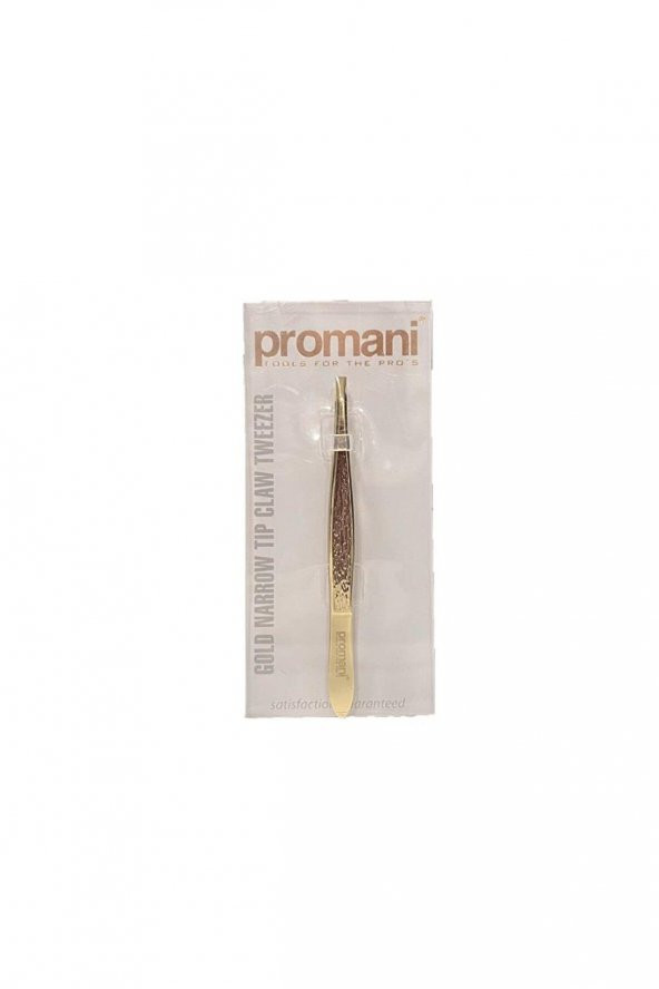Promani Pr-919 Altın Düz Ince Uçlu Cımbız PR-919