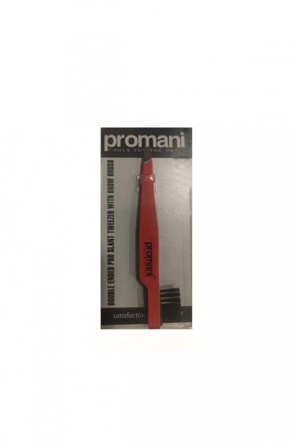 Promani Pr-929 Eğik Uçlu Kaş Fırçalı Cımbız PR-929