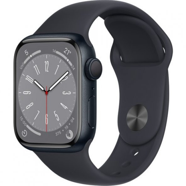 Apple Watch Series 8 Gps 41MM Midnight Aluminium Case With Midnight Sport Band - Regular MNP53TU/A