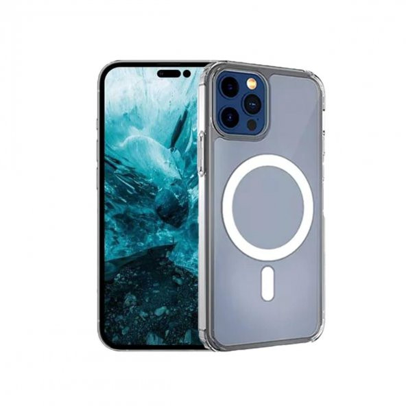 BİKAPAK MAGSAFE AIR IPHONE 14 PRO MAX ŞEFFAF KAPAK ürün görseli