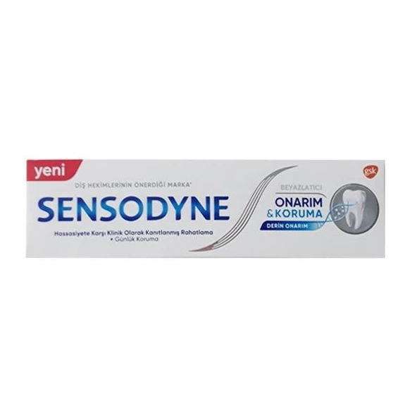 Sensodyne Onarım Koruma Beyazlatıcı Diş Macunu 75 ml