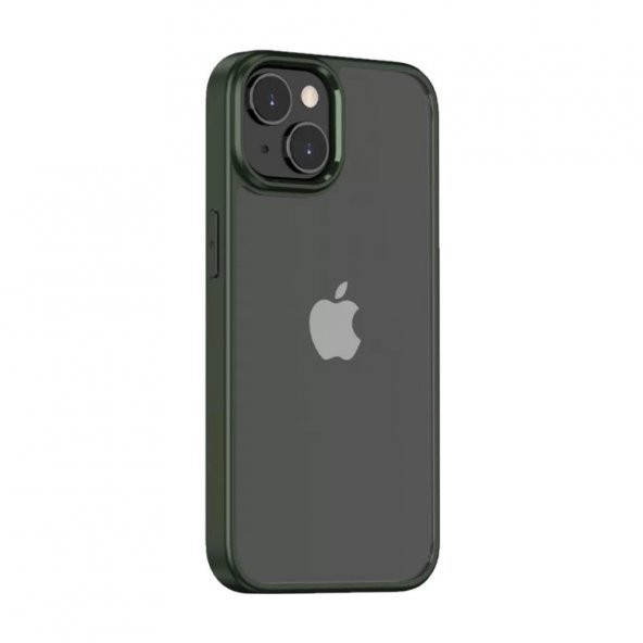 BİKAPAK ELIT CRYSTAL IPHONE 14 PLUS YEŞİL KAPAK ürün görseli 1