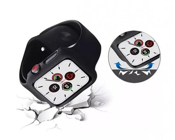 BİNANO APPLE WATCH 44MM SENSE KASA VE EKRAN KORUYUCU PUDRA - Resim 3