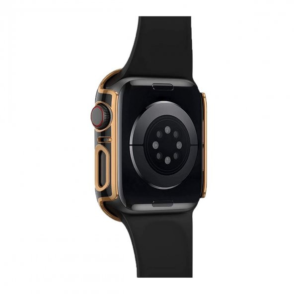 BİNANO APPLE WATCH 40MM STAR KASA VE EKRAN KORUYUCU GOLD - Resim 2