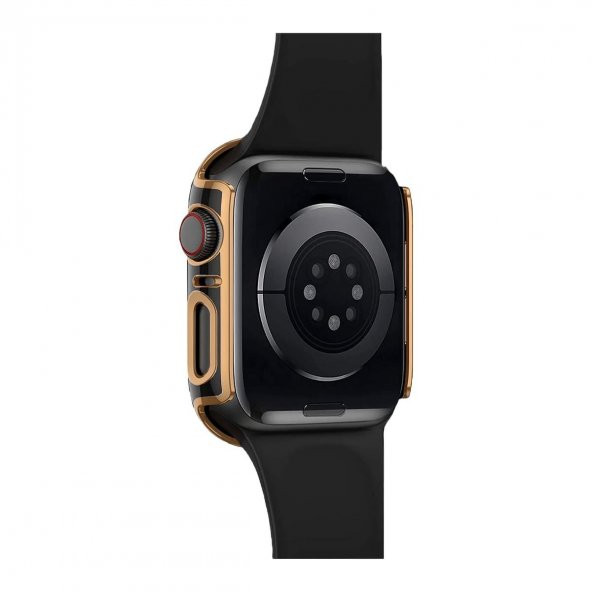 BİNANO APPLE WATCH 38MM STAR KASA VE EKRAN KORUYUCU ROSE GOLD - Resim 2
