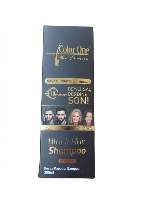 Color One Hair Saç Siyahlaştırıcı Şampuan Boya Siyah 300ml