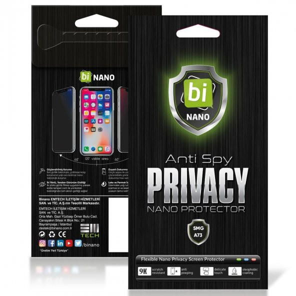 BİNANO EXTREME PRIVACY SAMSUNG A13 NANO EKRAN KORUYUCU - 5
