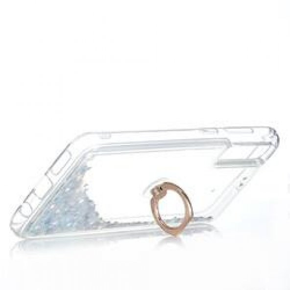 Samsung Galaxy A70 Kılıf Sulu Simli Akışkan Silikon - Resim 2