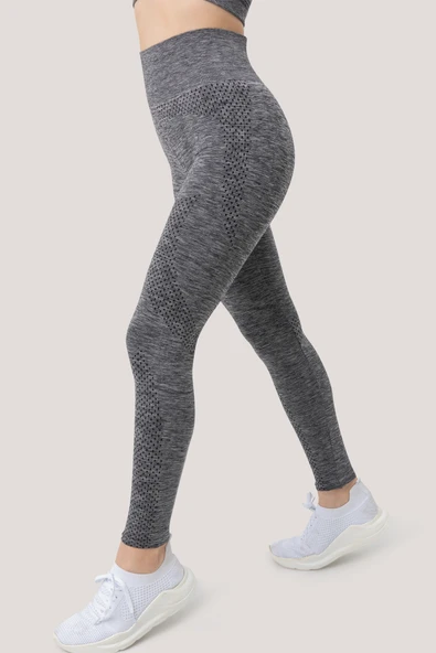 GIGOTTO Kadın Seamless Yüksek Bel Spor Tayt - 11