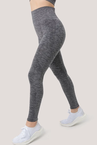 GIGOTTO Kadın Seamless Yüksek Bel Spor Tayt - 2