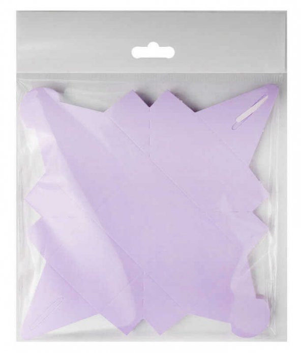 LOKUMLUK KARTON KUTU MAKARON LİLA 25 ADET - 2