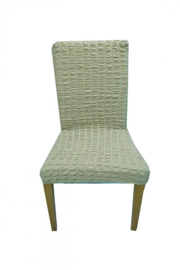 Sandalye Kılıfı Likralı Bürümcük Natural 6 Adet ürün görseli