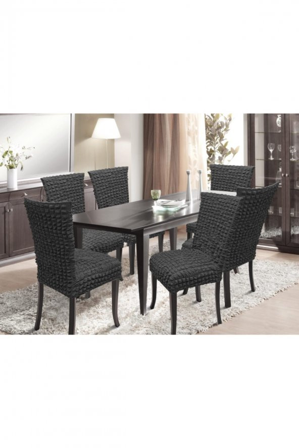 Yıkanabilir Bürümcük 6li Sandalye Kılıfı ürün görseli