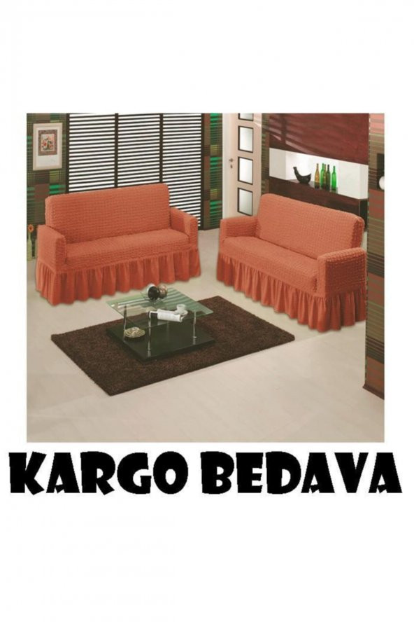 Koltuk Örtüsü Bürümcük Maxi 3+3 Oranj ürün görseli