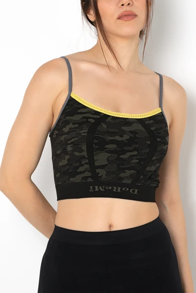 Gigotto Kamuflaj Desenli Büstiyer - Resim 7