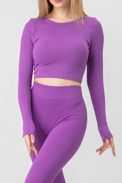 DoReMi Seamless Uzun Kollu Fitilli Büstiyer - 8