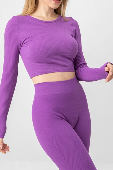 DoReMi Seamless Uzun Kollu Fitilli Büstiyer - 12