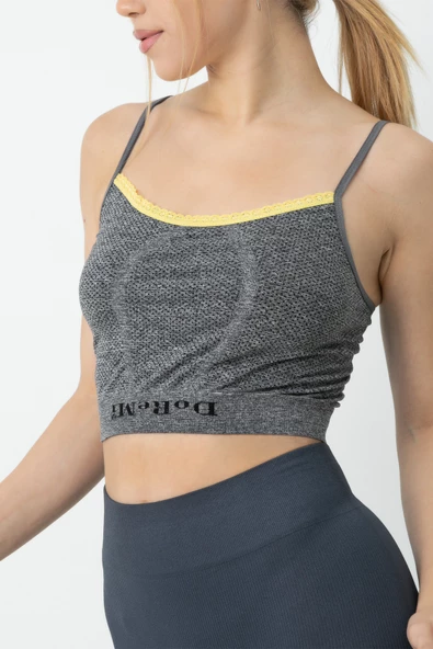 Gigotto Seamless Kabartma Desenli Büstiyer-054 - 6