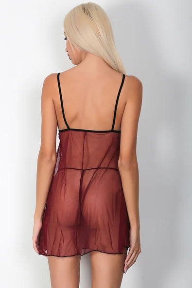 Phevos Dantel Detaylı 2'li Gecelik Takımı-19502 - Resim 12