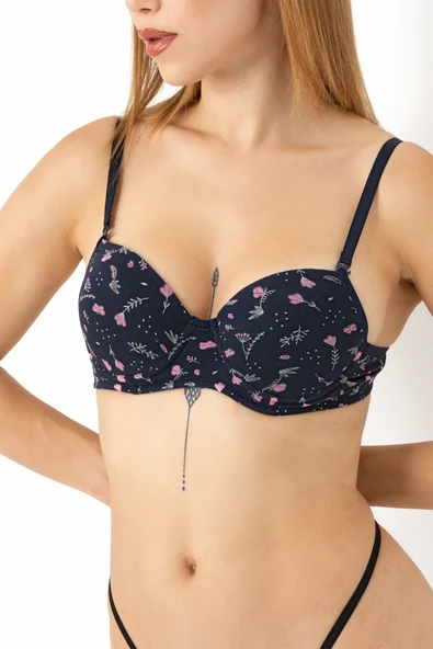 DoReMi Desenli Push Up Sütyen - Resim 9